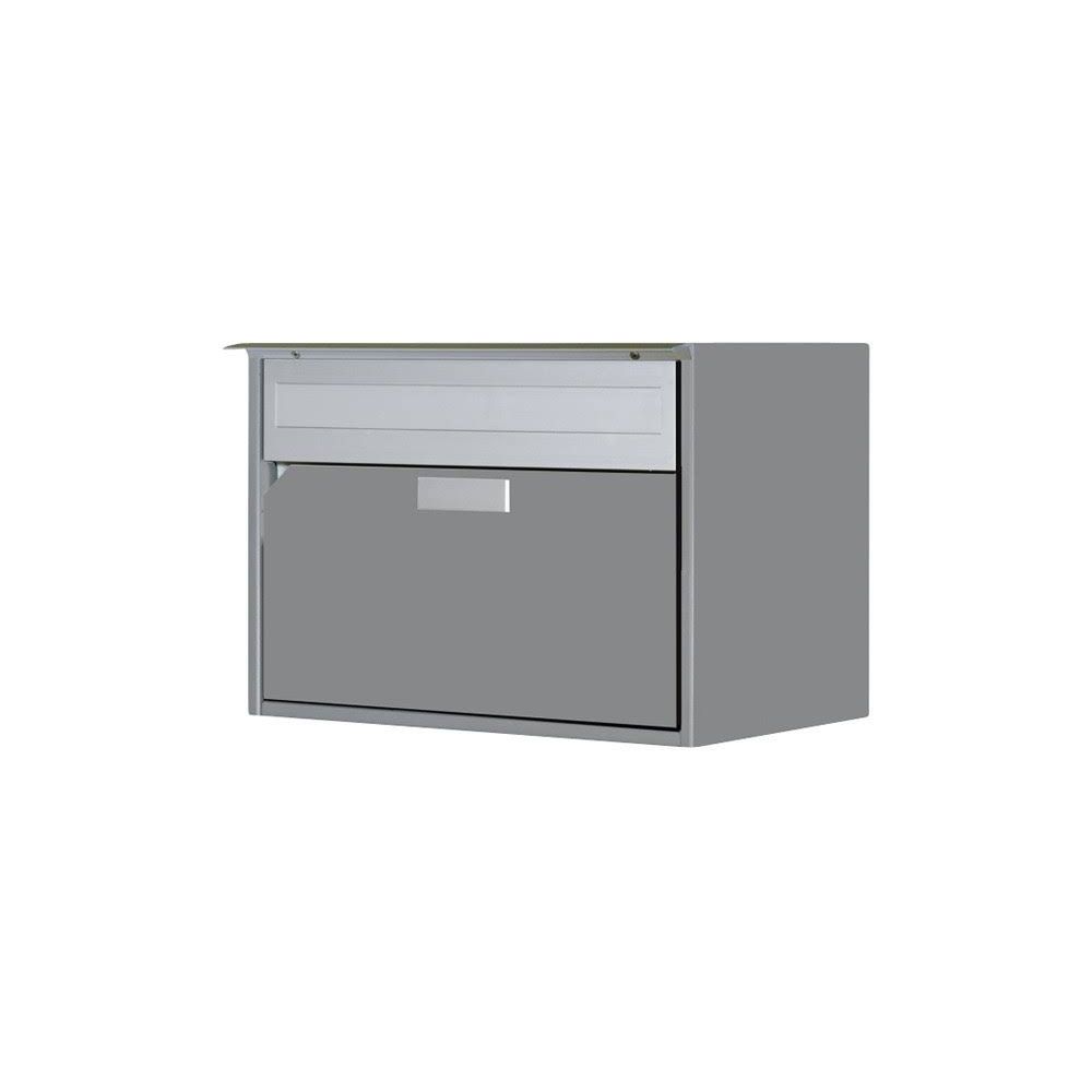 Huber Letterbox Alu400 gray-green RAL 9007 Bild 1