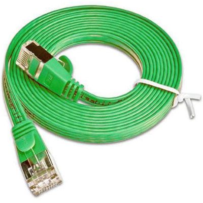 SLIM câble patch Cat 6, STP, 15 m, vert Bild 2