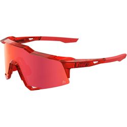 100percent Speedcraft Gloss Translucent Red/Hiper Red Mirror lens