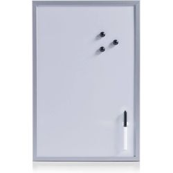 Zeller Present Magnet memo board aluminum gray 40x60cm