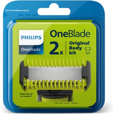 Philips rasierklingen oneblade & bodykit qp620/50 2 stück Bild 3