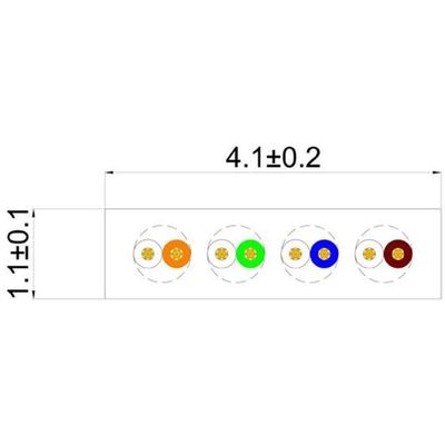 SLIM câble patch Cat 6, UTP, 0.5 m, orange Bild 5