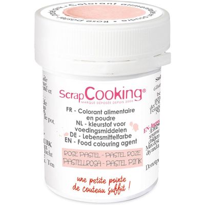 Scrap Cooking Colorante alimentare in polvere rosa pastello 5g