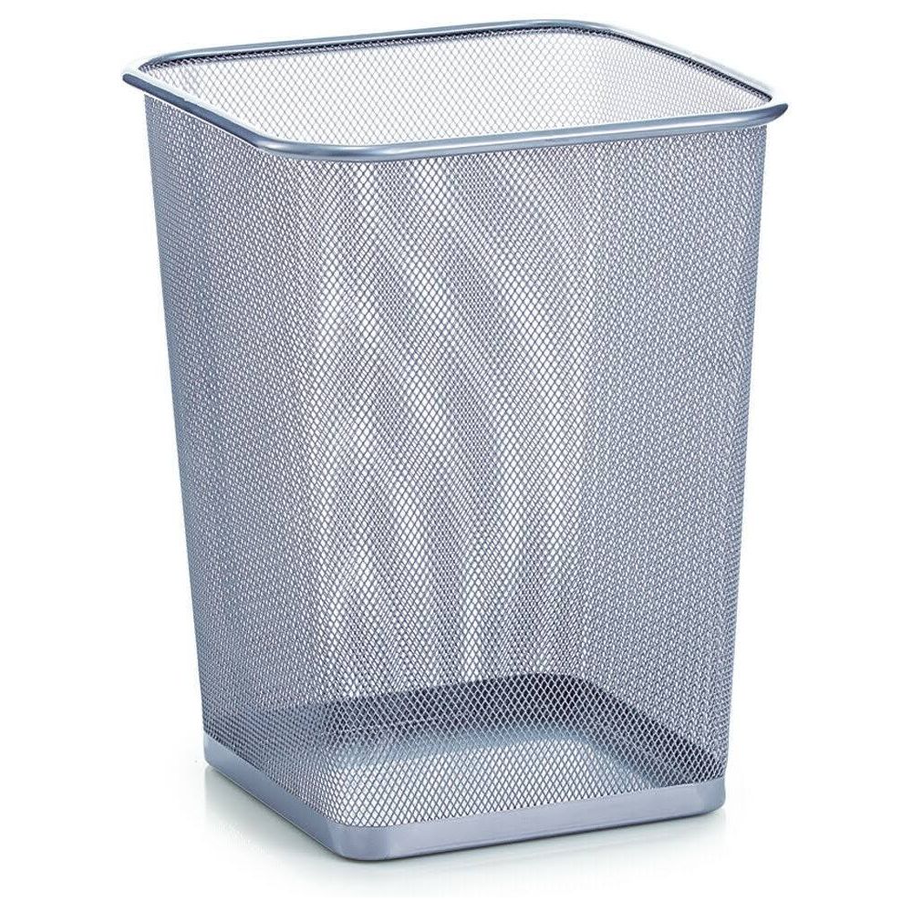 Zeller Present Paper basket square mesh silver 26.8x26.8x35.5cm Bild 1