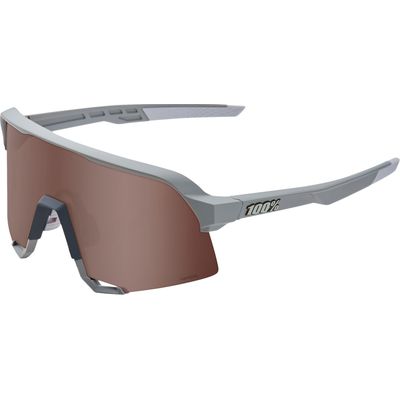 100percent Lunettes S3 Soft Tact Stone Grey-HiPER Crimson