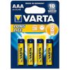 Varta Batterie Longlife 4xAAA LR03, Micro thumb 0