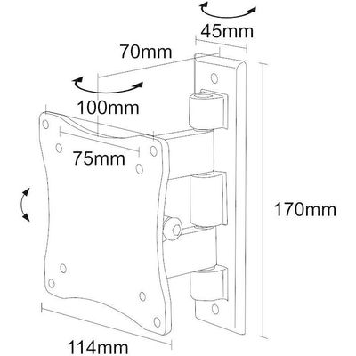 Newstar support mural fpma-w810 noir Bild 2