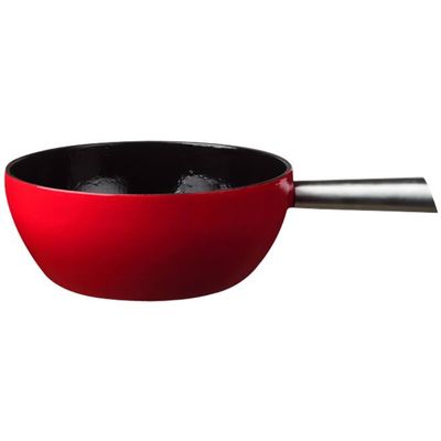 Stöckli Fonduecaquelon Elégance cast red ø24cm 7324.0214