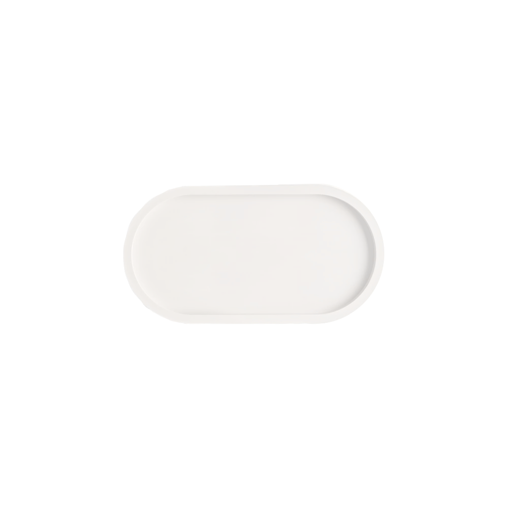 Nordesign Vassoio per decorazioni in cemento bianco puro 18x9,5x1,7 cm -  acquista su