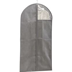 Zeller Present Garment cover fleece gray with window 60x120cm