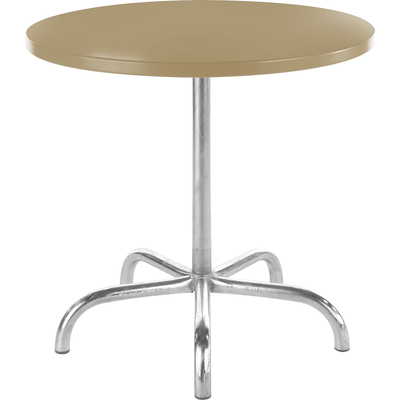 Schaffner Metal table Säntis ø80 - Hot Dip Galvanized - Pastel Brown