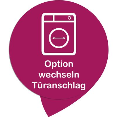 Installation Option Wechsel Türanschlag Waschmaschine oder Waschtrockner