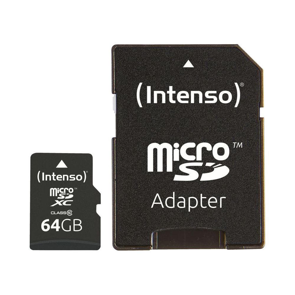 Carte Mémoire Micro SD 64GO Class 10 Avec Adaptateur