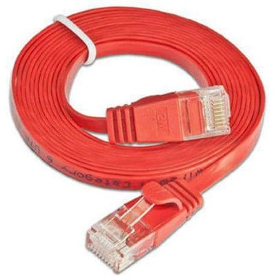 SLIM câble patch Cat 6, UTP, 0.5 m, rouge Bild 4