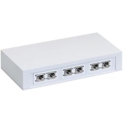 R&M Gehäuse 3 x 2 Port leer, weiss