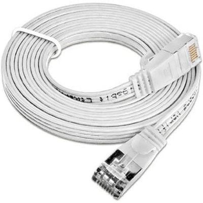 SLIM Câble de patch Cat 6, STP, 7.5 m, blanc Bild 4