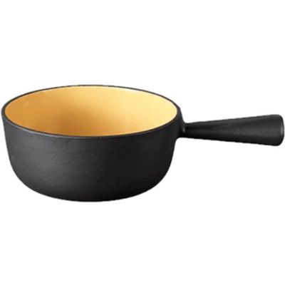 Stöckli HH cheese fondue caquelon Classic 18cm black cast 7218.14