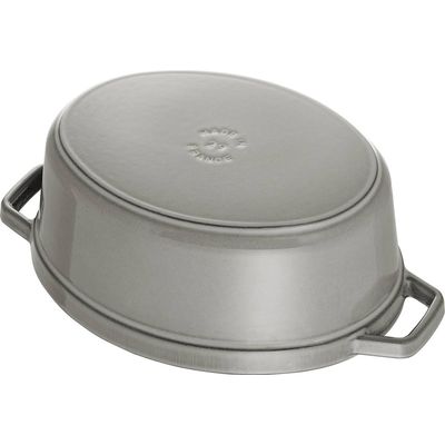 Staub Topf oval grau 0.6 lt., 15cm Bild 4