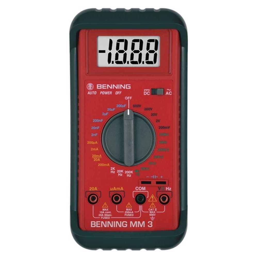 Benning Digital-Multimeter inkl. 1 Blockbatterie 9V Bild 1