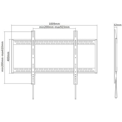 Newstar wall mount lfd-w1000 black Bild 4