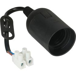 Max Hauri Pendulum socket E27 black with 120mm connection cable