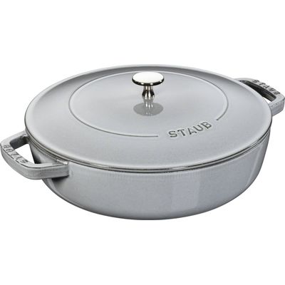 Staub Braiser m. Gusseisendeckel graphit grau 3.7 lt., 28 cm