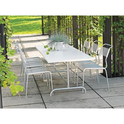 Schaffner Metal table Säntis 180x80 - Hot Dipped Galvanized - Pastel Brown Bild 4