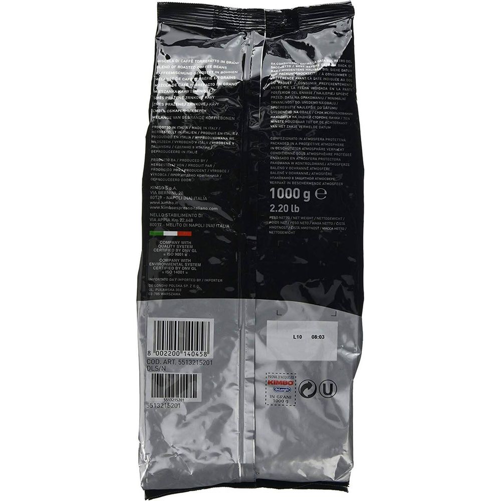 DeLonghi Coffee beans Kimbo Espresso Classic 1 kg Bild 1