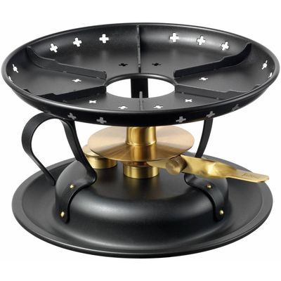 Stöckli Rechaud Classic black-brass ø22cm 7566.50