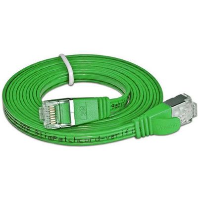 SLIM câble patch Cat 6, STP, 0.25 m, vert