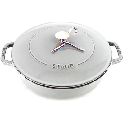 Staub Braiser m. Gusseisendeckel graphit grau 3.7 lt., 28 cm Bild 2