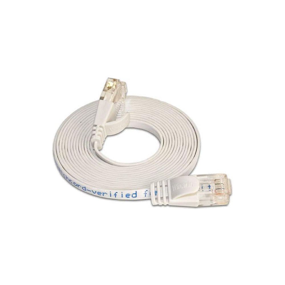 SLIM Câble de patch Cat 6, UTP, 7.5 m, blanc Bild 1