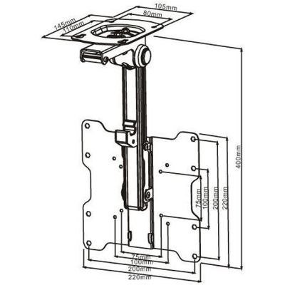 Multibrackets Montaggio a soffitto ribaltabile 9826 Bild 8