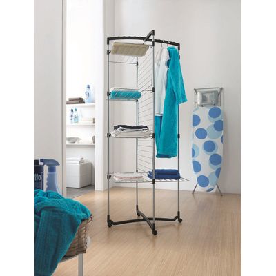 Metaltex Laundry dryer tower 4 tiers FaroPlus 69x64x171cm Bild 3