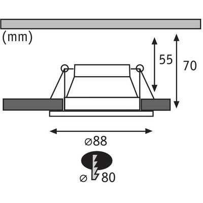 Paulmann Spot à encastrer Cole Coin 3-Stepdim Set, 18W,2700K,noir/argenté Bild 2