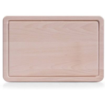 Zeller Present Chopping board with groove beech 35x23x1.5cm