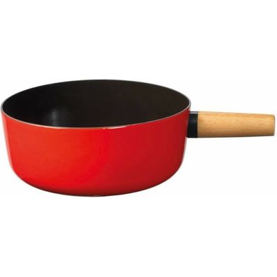 Stöckli Fondue pot Emotion wood red ø23cm 7423.0214H