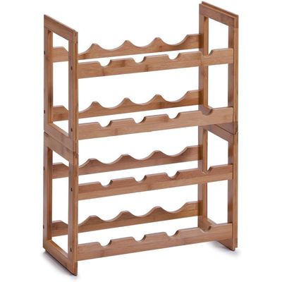 Zeller Present Weinregal stapelbar Bamboo 47x22x32cm Bild 2