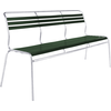 Schaffner Lättlibank Säntis 3er without armrest - Hot-dip galvanized - Fir green