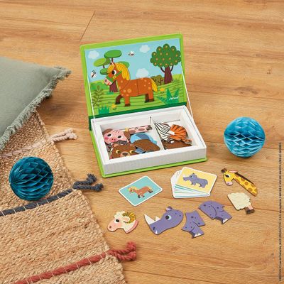 Janod Magnetic book animals 30 magnets and 10 cards Bild 6