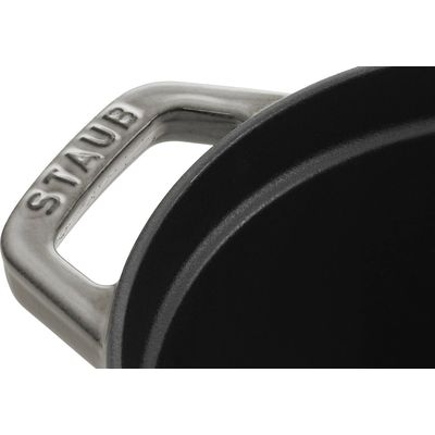 Staub Topf oval grau 0.6 lt., 15cm Bild 3