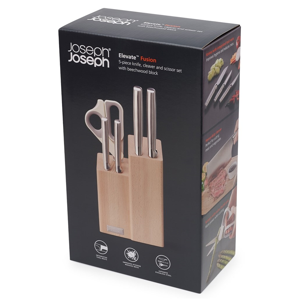 Joseph Joseph Elevate Fusion 5 Piece Knife and Scissor Set with