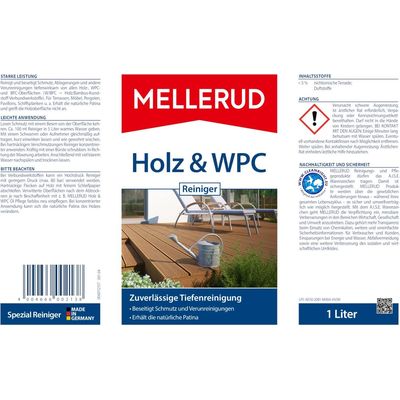 Mellerud Nettoyant bois &amp; WPC 1.0l Bild 2