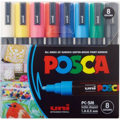 Uni Marker POSCA 1.8 - 2.5mm, 8 Stück Bild 2