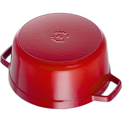 Staub Topf rund Vitamin Kirschrot 6.7 lt. 28cm Bild 3