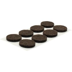 Wagner Felt gliders brown 17mm 24pcs self-adhesive