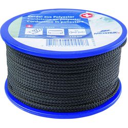 Meister Cord poly. 2mm, 50m black 16-fold, min.Br-Kr 110 kg.