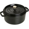 Staub Topf Cocotte rund schwarz 3.8 lt. 24cm