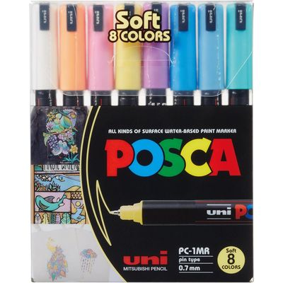 Uni Marqueur POSCA Softcolors 0,7 mm, 8 pièces Bild 3