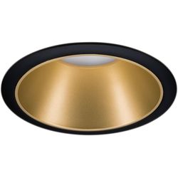 Paulmann Recessed spotlight Cole, 1 x GU10, 10 W, black/ gold